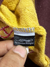 Ed Hardy by Christian Audigier Yellow Panther & Rope Print Zip-Up Hoodie (XS)