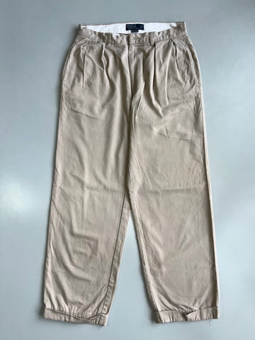 Polo by Ralph Lauren Andrew Pant Pleated Chino Trousers (W:31) (L:40.5)