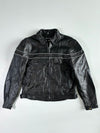 Cruiser by Sofari Black Leather Racer Jacket (XL)