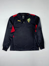 Puma Morocco National Team Black Quarter Zip Training Top – FRMF Crest –(M)