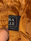 Artica Italy Brown Leather Café Racer Jacket – Genuine Leather Zip Jacket (XL)