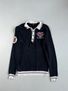 Y2K Christian Audigier VTF Speed Shop Long Sleeve Polo (S)