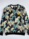True Religion | All-Over Camo Crewneck Sweatshirt | Multi (M)
