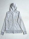 Vintage Gap Heather Grey Arch Logo Zip-Up Hoodie (S)