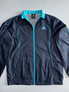 Adidas Climaproof Navy & Teal Windbreaker Track Jacket (XL)
