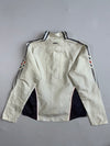 Vintage Adidas Track Jacket – Cream & Navy, Gold Logo (S)