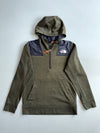 The North Face Grid Fleece Half-Zip Hoodie – Olive (XS)