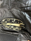 FLM Greyhound Leather Motorcycle Racing Jacket (M)