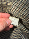 Vintage 90s Polo Ralph Lauren 100% Leather Harrington Jacket – Black Plaid Lined (L)