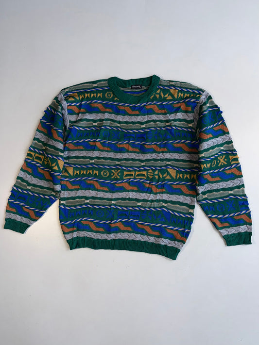 !      Vintage 3D Knitted Premium Pullover (L/XL)