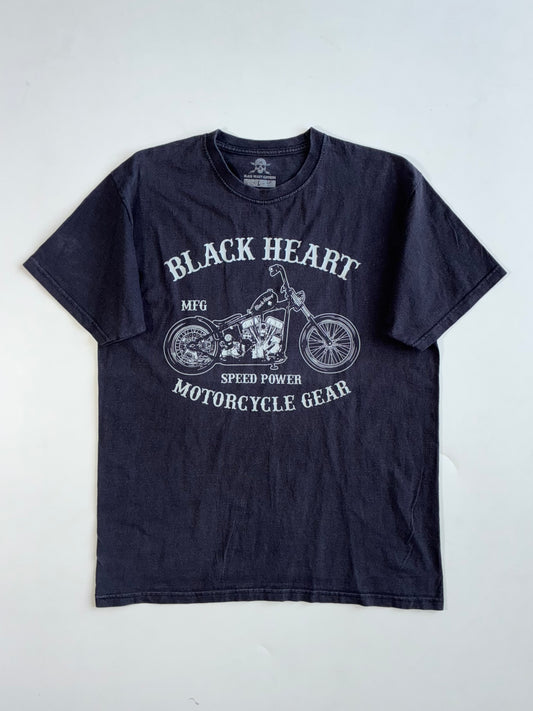 Black Heart “Motorcycle Gear” Biker Graphic Tee (L)