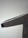 Vintage Carhartt Grey Pinstripe Hooded Active Work Jacket (M)
