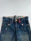 Vintage Japanese Denim Heavy Distressed Straight Jeans(W:30 |L:38)
