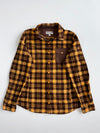 Lafuma Yellow & Brown Plaid Fleece Shirt Jacket Women’s (M)