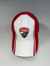 Ducati Corse Official Red & White Cap – Embroidered Shield Logo (Adjustable)