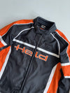 Held Black/Orange "76" Racing Motorcycle Jacket (XL)