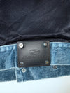John Richmond Denim Vintage 90s Nylon & Denim Hybrid Trucker Jacket (L)