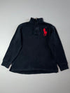 Polo Ralph Lauren Big Pony Black Quarter-Zip Pullover (S)