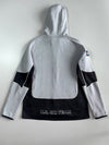 Spyder x U.S. Ski Team Official Fleece Hoodie – White/Black | Sponsor Patches  (M)