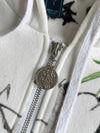 Nippon Blue Japanese Tiger Embroidered Rare Statement Piece (M)