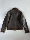 Abercrombie & Fitch “Rollins” Distressed Heavy Leather Jacket (L/Xl)