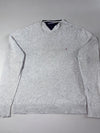 Tommy Hilfiger Cotton Linen Crewneck Sweater – Heather Grey (XL)