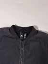 Adidas Black Full-Zip Bomber Jacket with White Sleeve Logo (M)