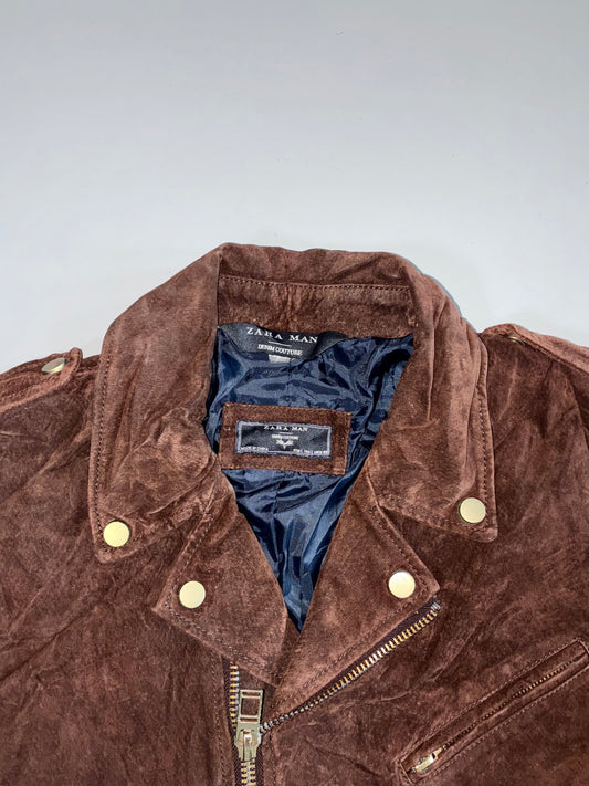 Zara Man Premium Original Pure Leather Jacket (M)