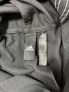 Vintage Adidas Black Three Stripe Half-Zip Anorak Hoodie (XL)