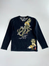 Big Train Original Fully Embroidered Full Sleeves T-Shirt(L)