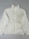 SPAO Ivory Sherpa High-Neck Full-Zip Fleece Jacket (M/L)