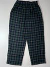 Polo Ralph Lauren | Navy Green Tartan Plaid Wool Trousers | (W:28) (L:40)
