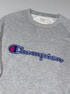 Champion Script Logo Crewneck Sweatshirt – Grey (M)