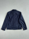 Tommy Hilfiger Navy Cotton Harrington Jacket – Plaid Lined (L)