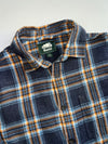 Roots Canada Plaid Flannel Button-Up Shirt (M)