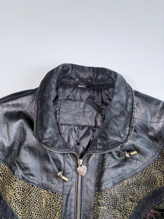Vintage Ultra Premium Original Leather Oversized Jacket (M)