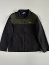 Asics Colorblock Full-Zip Fleece Jacket – Black/Olive (L)
