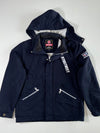 Vintage 5th Street Navy Blue Detachable Cap Hooded Utility Jacket (XL)