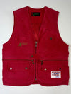 Vintage 90s Asics Sports Outdoor Adventure Mountain Climbing Utility Vest – Red (S)