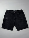 Wrangler Black Denim Shorts (W:35) (L:22)