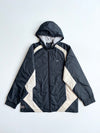 Vintage Y2K Nike Black & Cream Hooded Windbreaker Jacket – Size (XL)