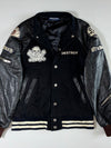 Hundred Club “Destroy” Skull Patch Varsity Jacket – Black (S)