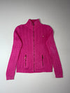 Lauren Ralph Lauren | Pink Cable Knit Full Zip Sweater Women’s  | (S)