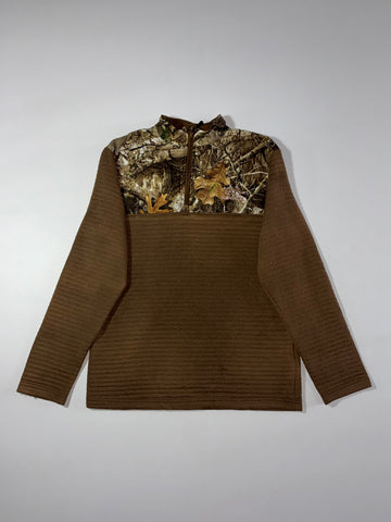 Realtree Camo Fleece Quarter-Zip Pullover (M)