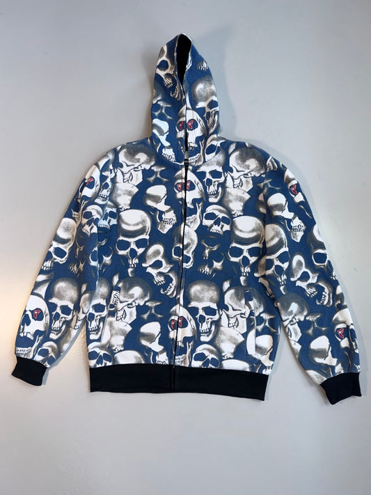 !      All Over Skull Graphic Jacket (L)