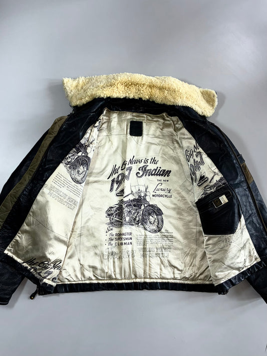 Indian Motorcycle Aviator Leather Jacket (2XL)