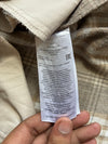ONLY Plaid Flannel Overshirt Shacket – Beige/Grey (L)