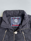 Jizo Bosatsu Crash Between Grace & Fury Black Nylon Bomber Jacket Freedom Embroidered Streetwear (L)