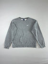 Nike Essential Swoosh Crewneck Sweatshirt – Heather Grey (M)