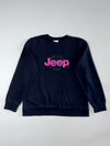 Jeep Embroidered Crewneck Sweatshirt – Black/Purple (S/M)